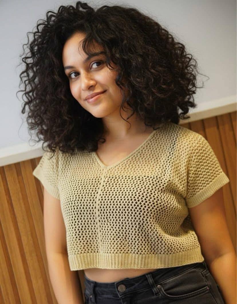 KNITTED CROP TOPS FOR LADIES