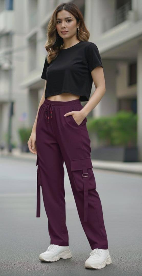 CARGO PANTS PURPLE