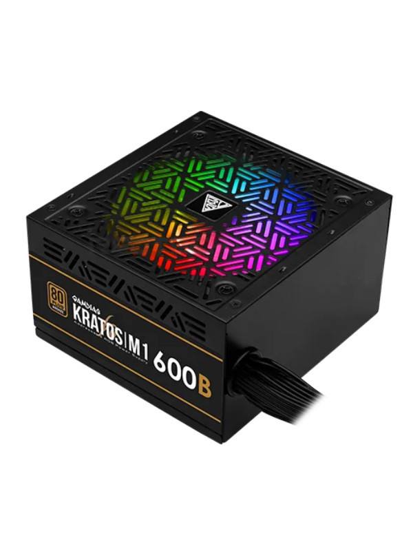 GAMDIAS KRATOS M1 600W ARGB 80 PLUS BRONZE POWER SUPPLY (KRATOS M1-600B)