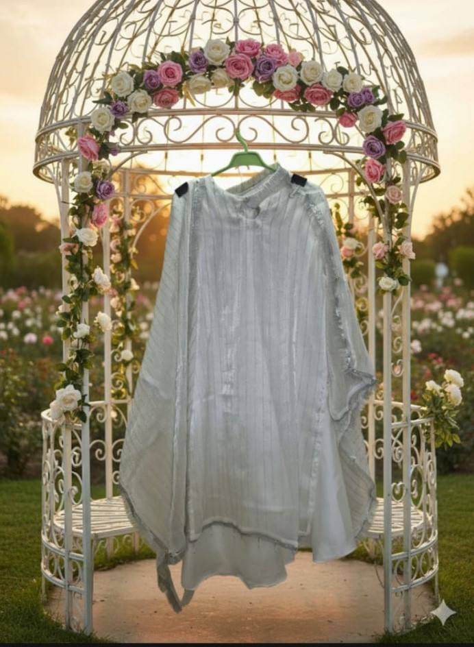 ORGANZA AND CHINA CRINKLE SHALWAR (PAKISTAN)