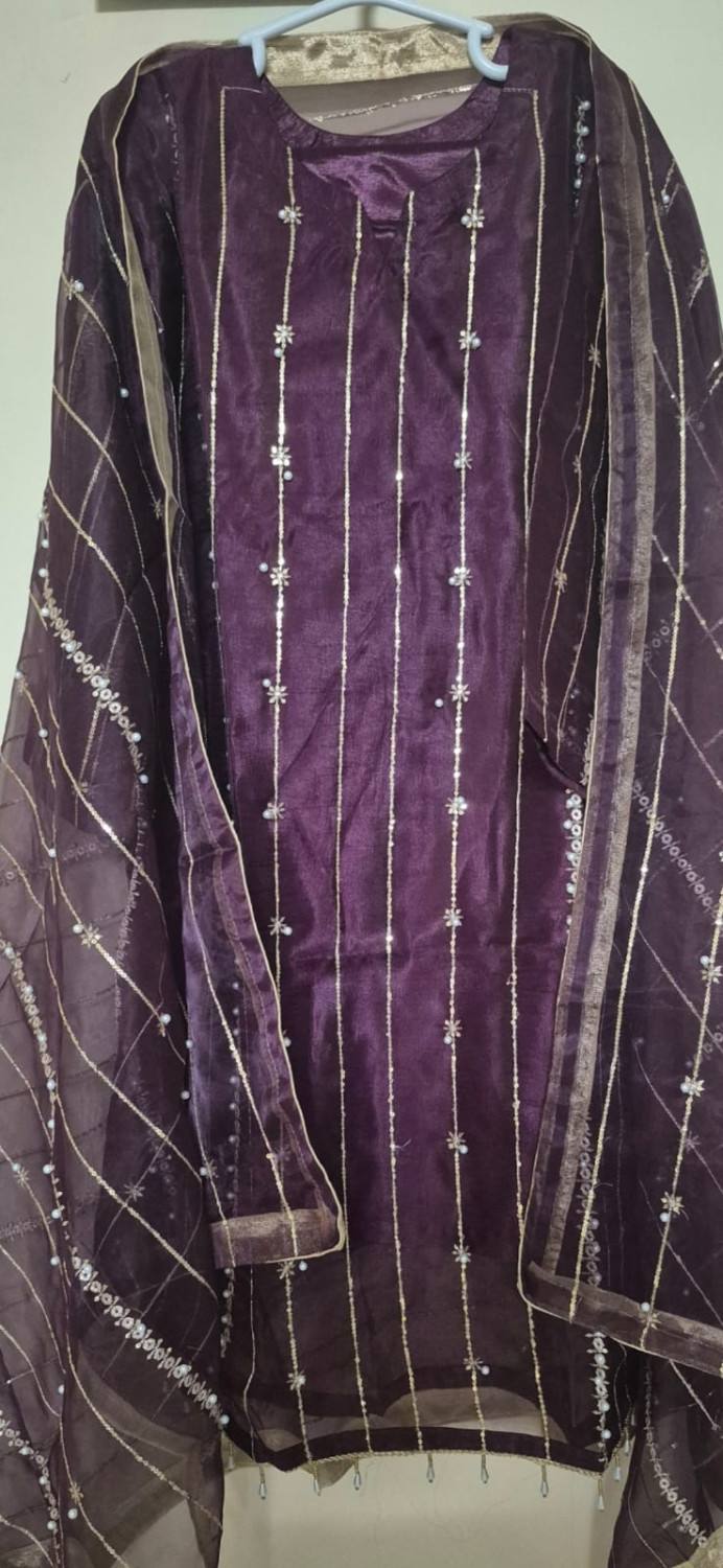 ORGANZA AND CHINA CRINKLE SHALWAR (PAKISTAN) FOR SALE