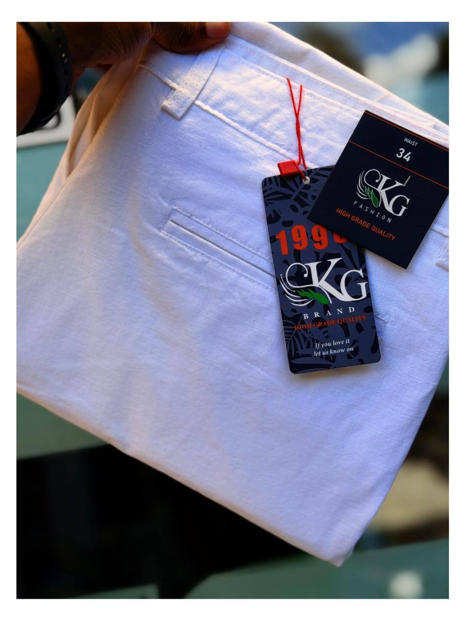 CHINO PANT – LINEN FABRIC AVAILABLE