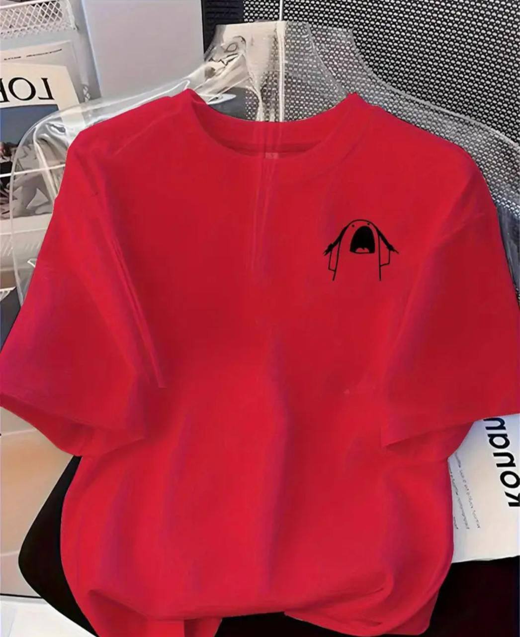 MINIMAL LINE EXPRESSION TEE – RED