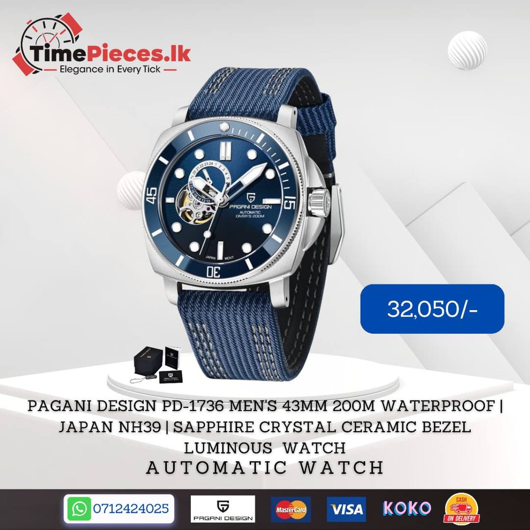 PAGANI DESIGN PD-1736 MEN'S 43MM 200M WATERPROOF WATCH