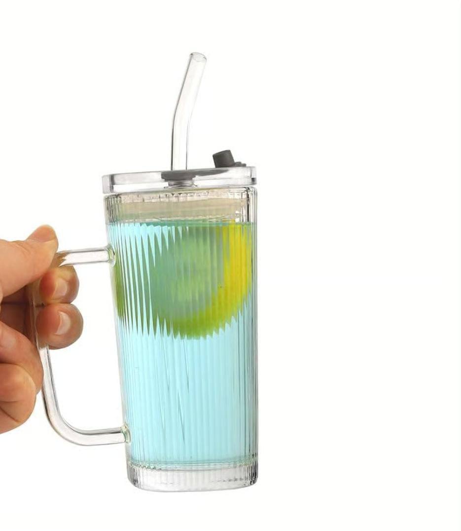 STRAW JUICE GLASS MUG AVAILABLE FOR SALE