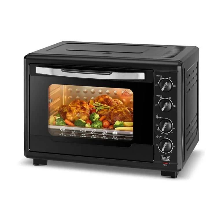 BLACK+DECKER 55L DOUBLE GLASS MULTIFUNCTION TOASTER OVEN – TRO55RDG-B5