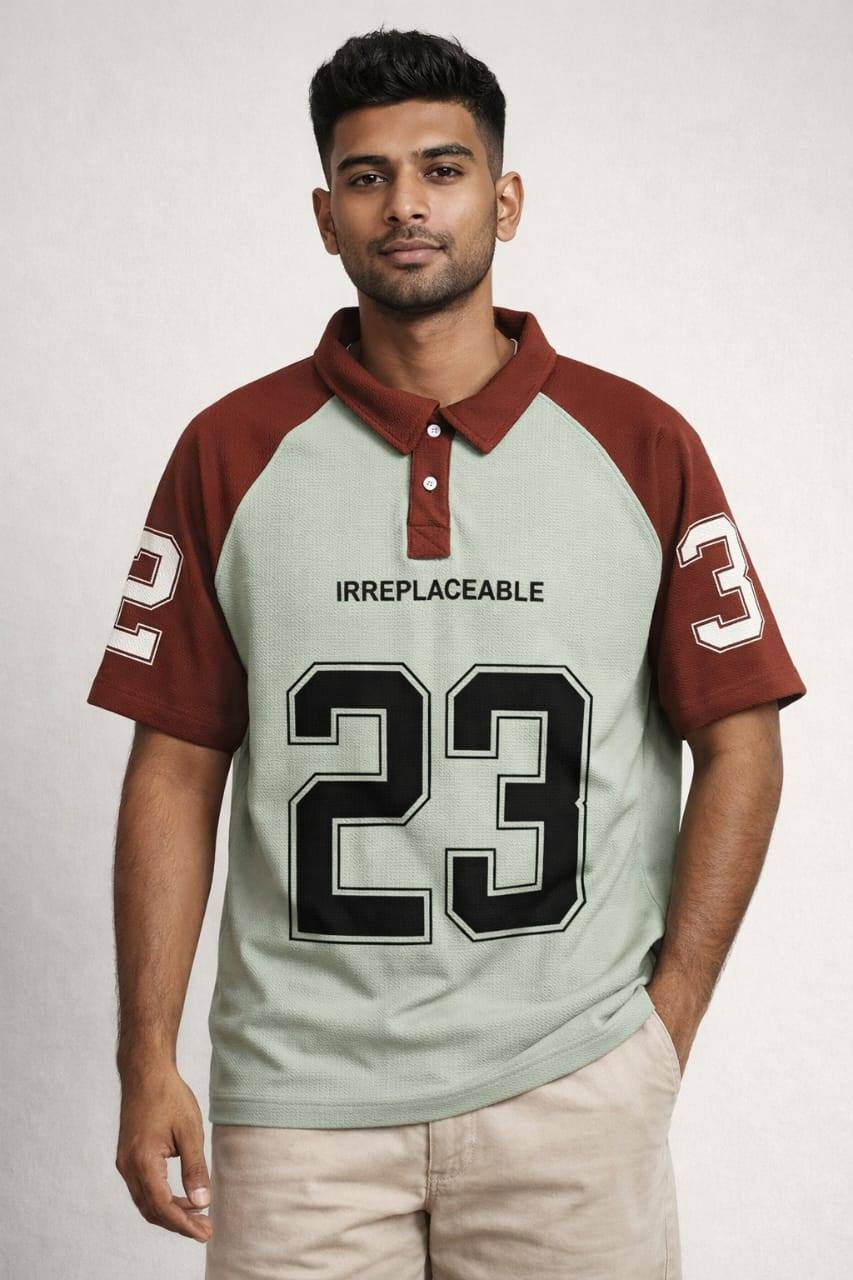 POPCORN COLLAR WITH NUMBER T-SHIRT AVAILABLE