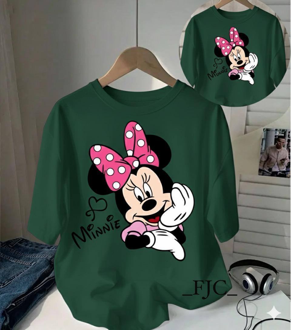 MINNIE CASUAL PRINT T SHIRT EGHIT COLOR AVAILABALE