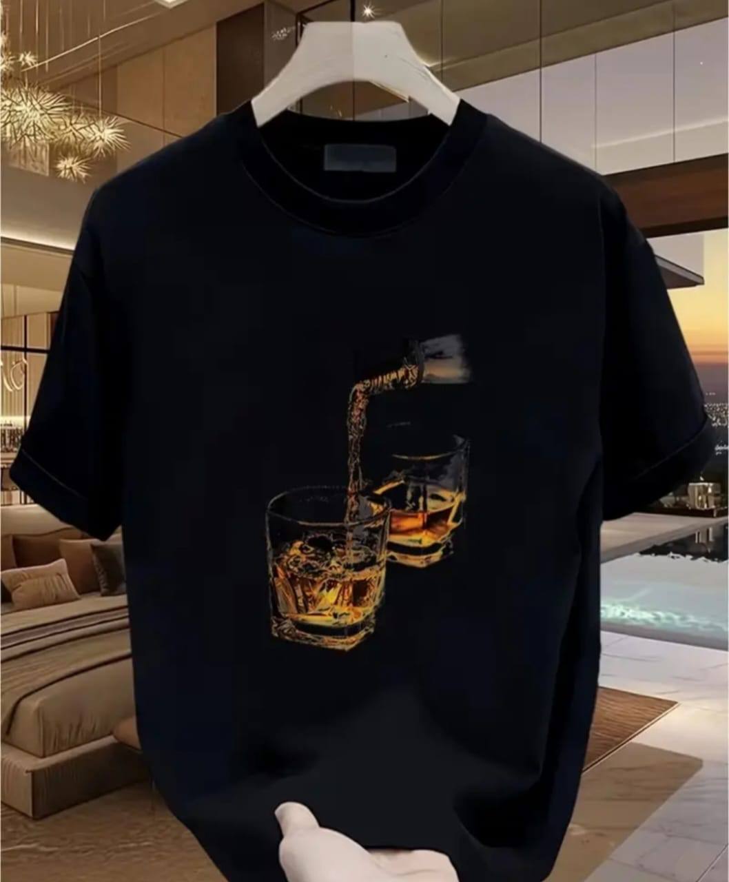 BLACK COLOR CASUAL T SHIRT