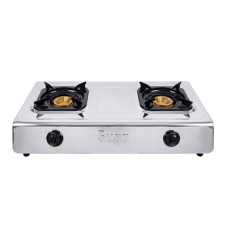SUGA 2 BURNER GAS COOKER 2B-5128DY [BRASS BURNERS]