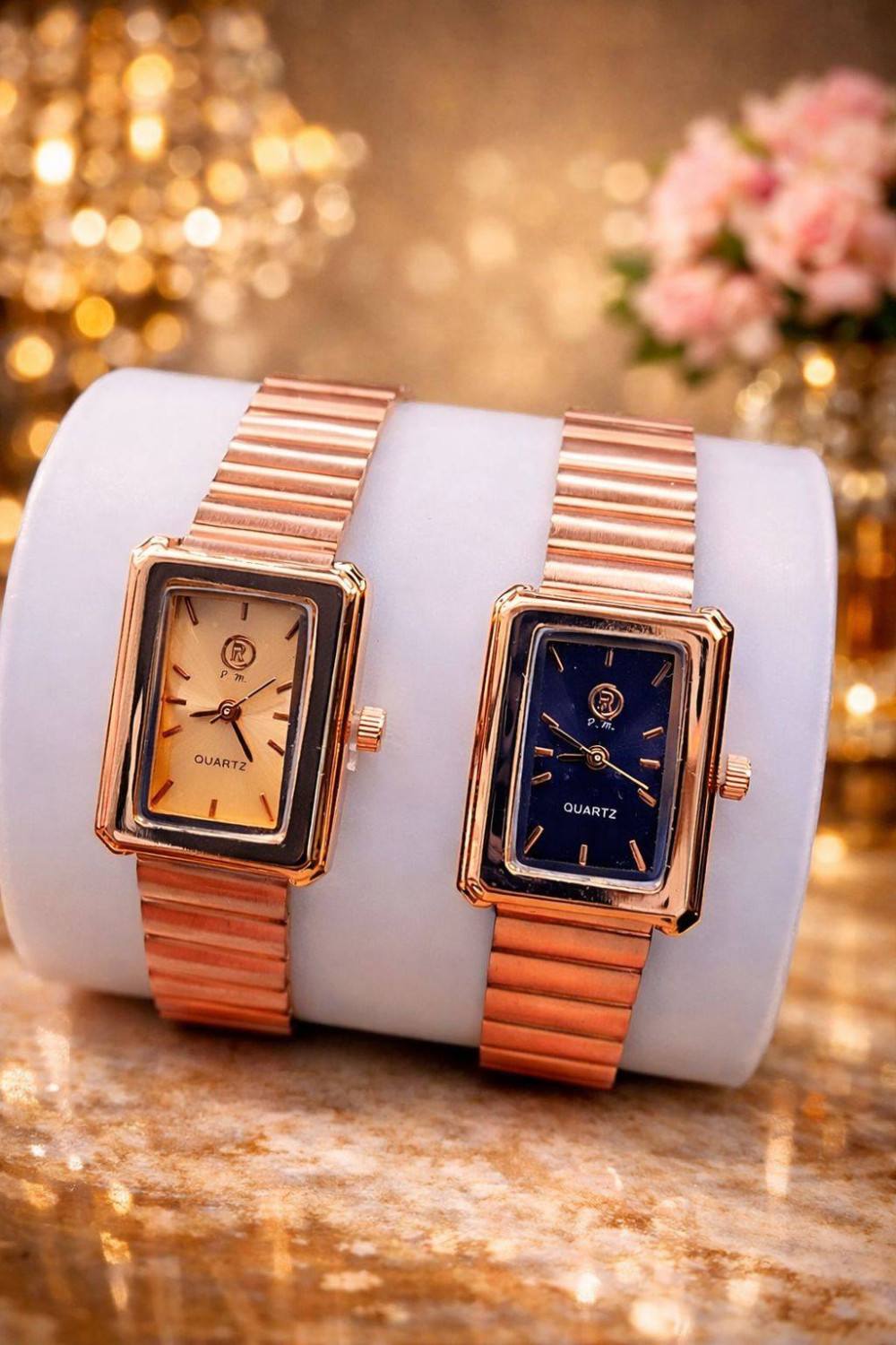 LADIES WATCH WITH NAVY BLUE COLOR DIAL