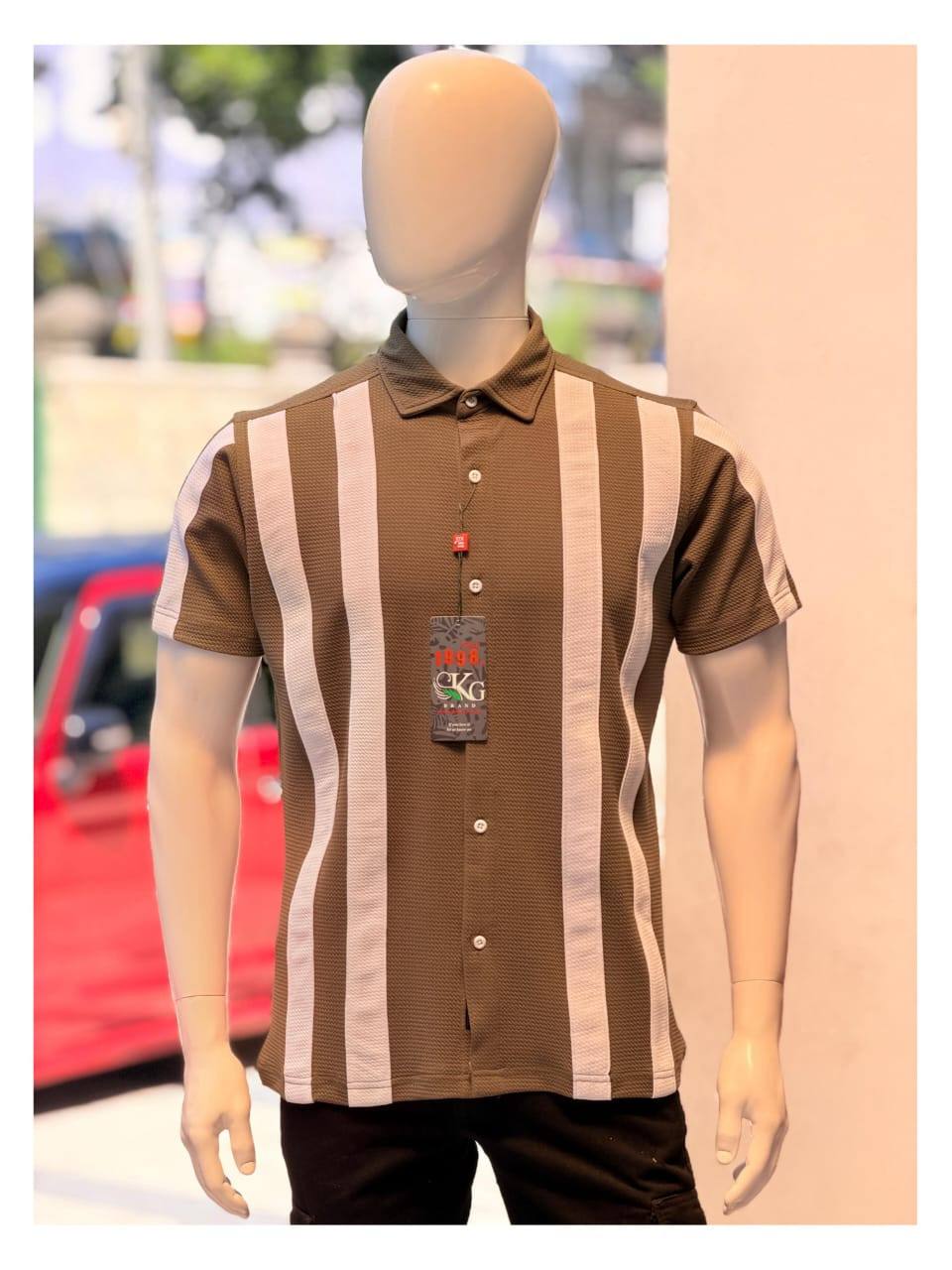 POPCORN TWO-TONE SHIRT