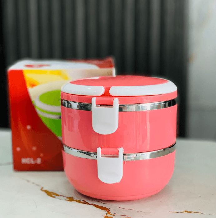 2 LAYER STEEL LUNCH BOX