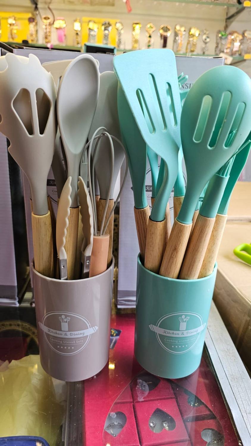 12PCS SILICONE KITCHEN UTENSILS SET
