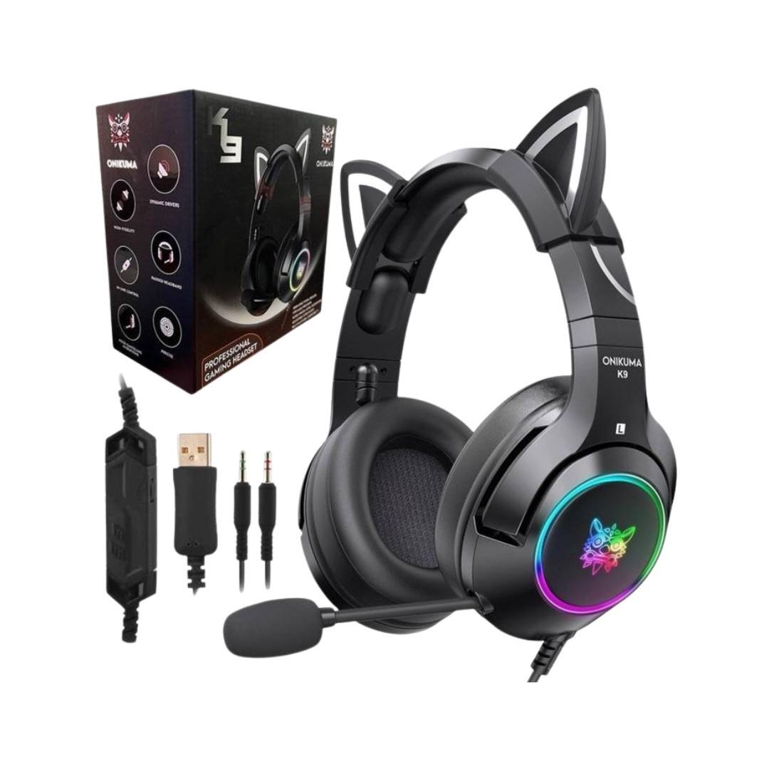 ONIKUMA K9 RGB STEREO GAMING HEADSET WITH CAT EARS