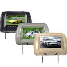 Headrest TFT led monitor with pillow black 7 inch