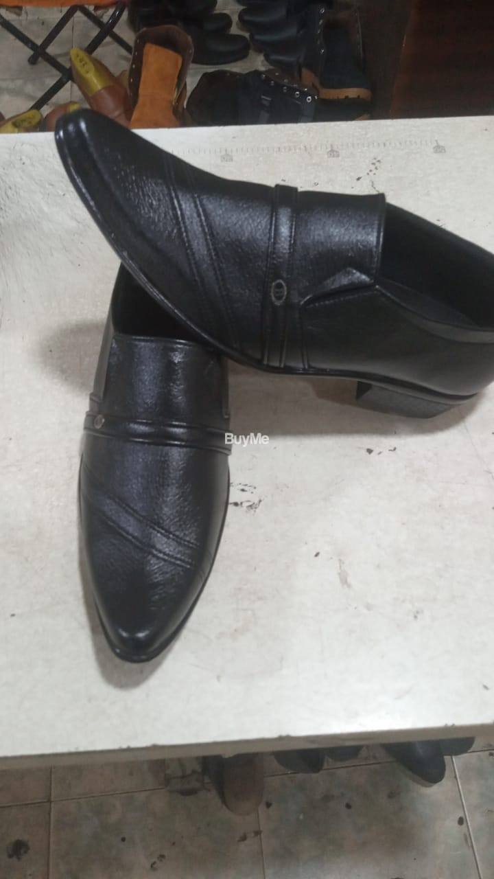 SIDE LINE BLACK OFFICE SHOES - MEN