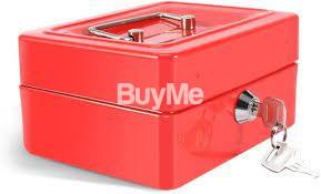 SENTRY SAFE MONEY CASH BOX WITH TRAY AND KEY LOCK