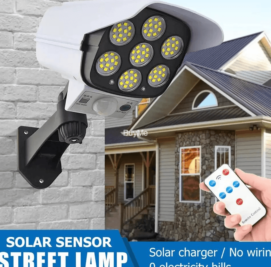 SOLAR MOTION SENSOR LIGHT CCTV CAMERA TYPE