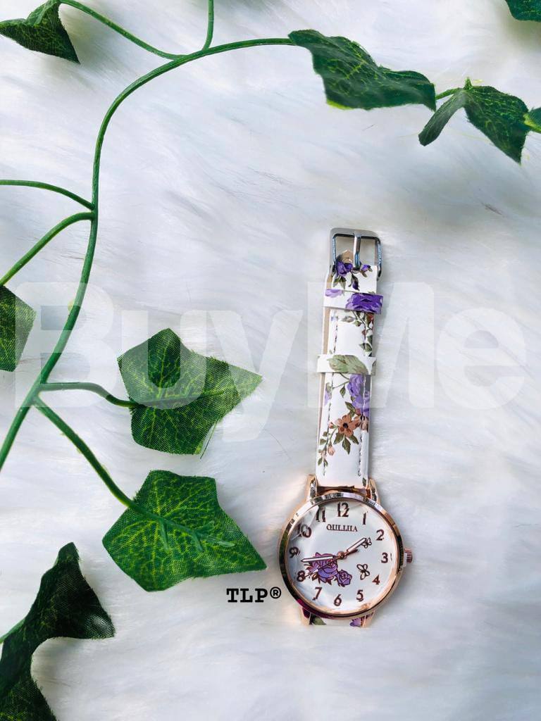 FLOWER LADIES BELT WATCH