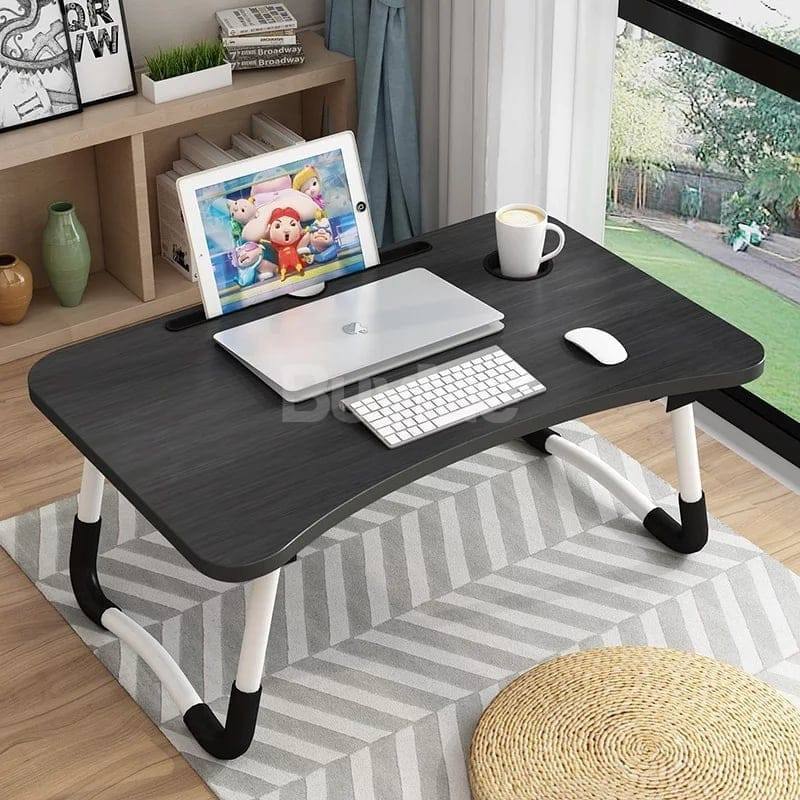 FOLDABLE BED LAPTOP TABLE - BLACK