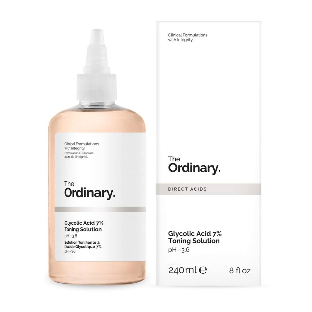The Ordinary Glycolic Acid 7% Toning Solution 240ml ( Offers mild exfoliation for improved skin radiance and visible clarity )