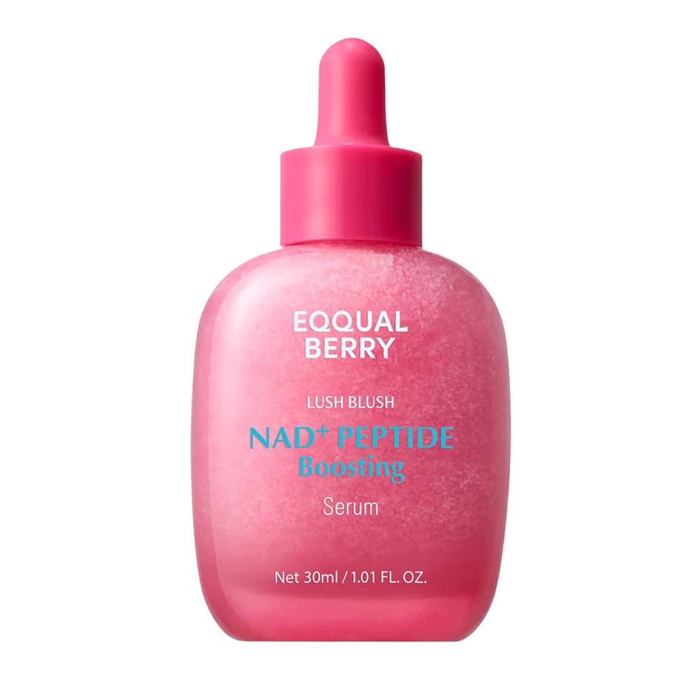 Eqqualberry Lush Blush NAD+ Peptide Boosting Serum with 14 Peptides, Collagen & Ceramide – 30ml