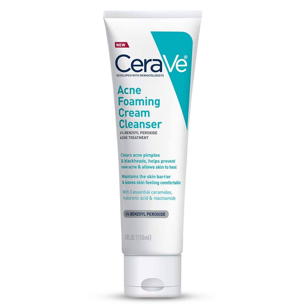 CeraVe Acne Foaming Cream Cleanser 150ml (clears acne pimples and blackheads)