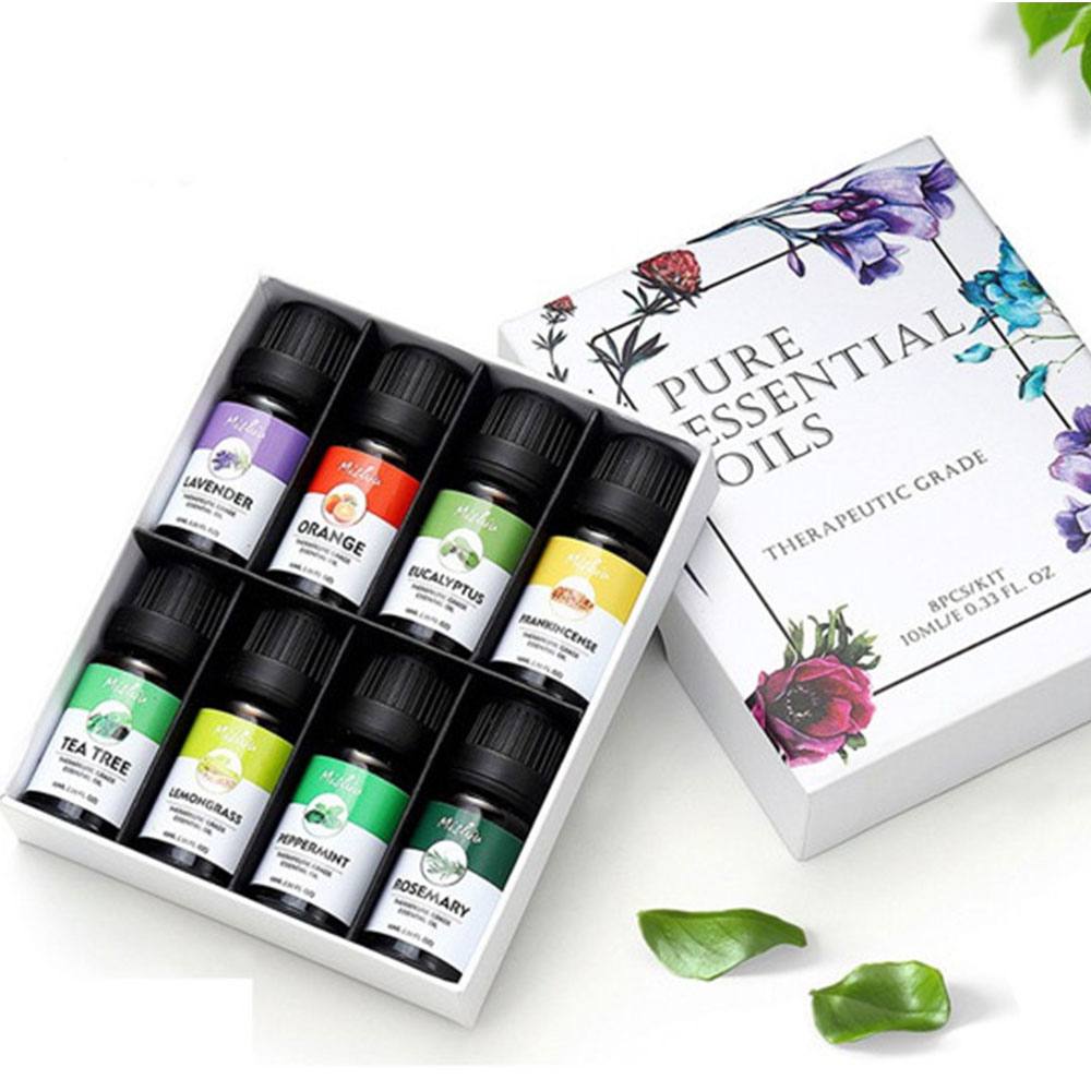 100% Pure Essential Oil Aroma therapy (8pcs Pack)