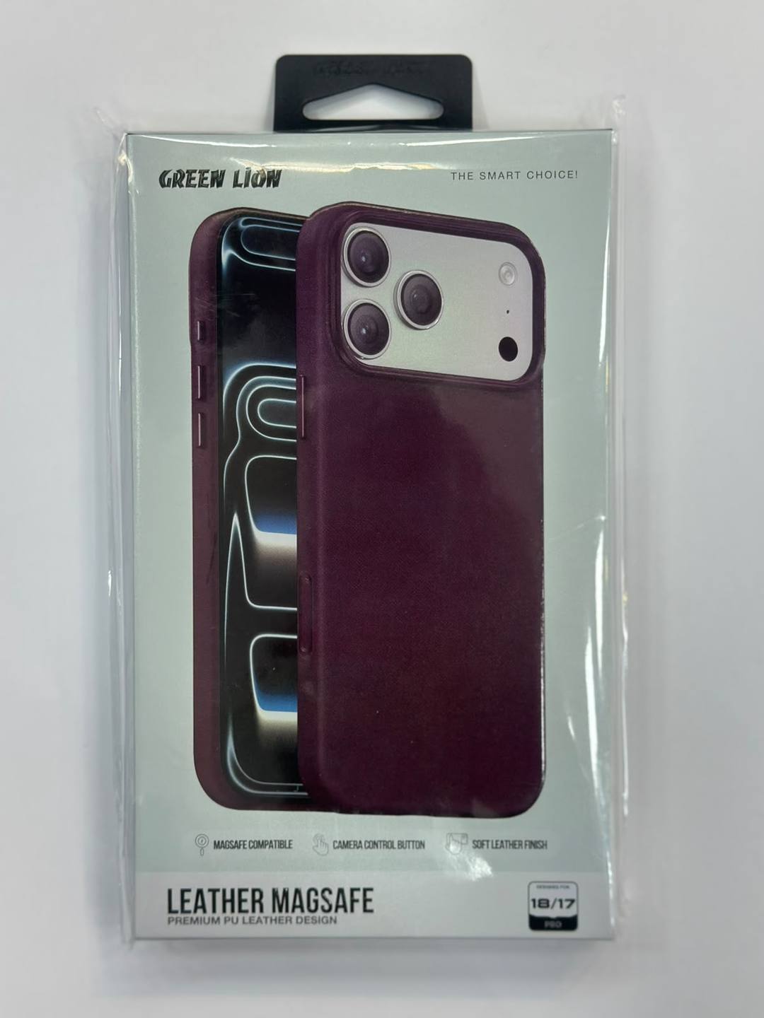 Green Lion Leather MagSafe Case - iPhone 18 Pro