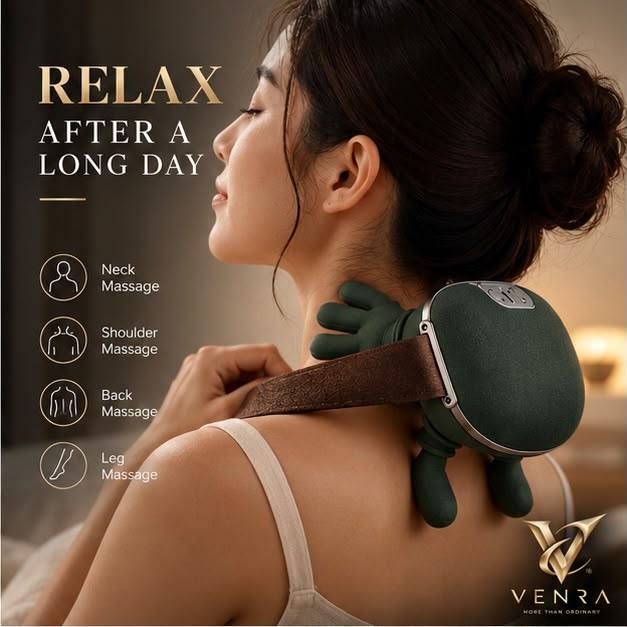 HAND-SHAPED NECK & SHOULDER MASSAGER