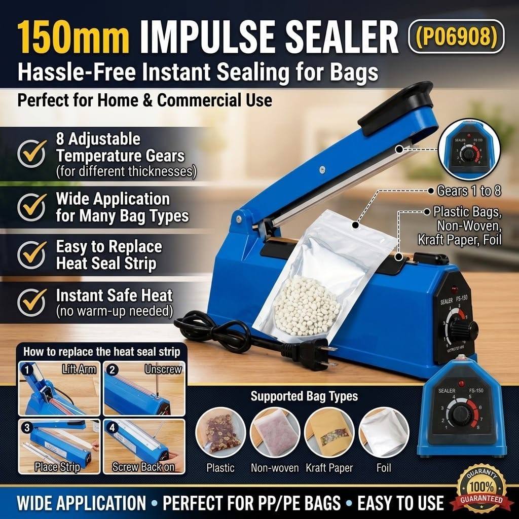 IMPULSE SEALER – 150MM