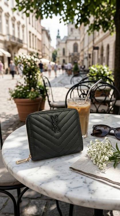 YSI ZIP-AROUND MINI WALLET – CLASSIC BLACK