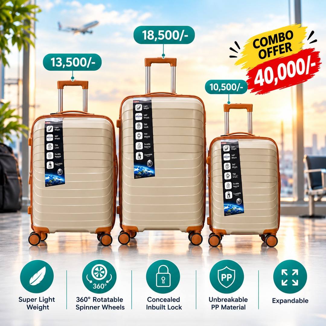 175-B PP🪐 UNBREAKABLE LUGGAGE BAG