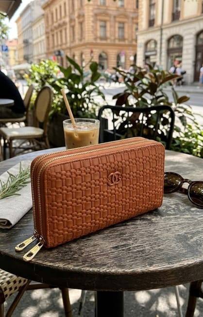 GG DOUBLE LONG ZIP-AROUND WALLET