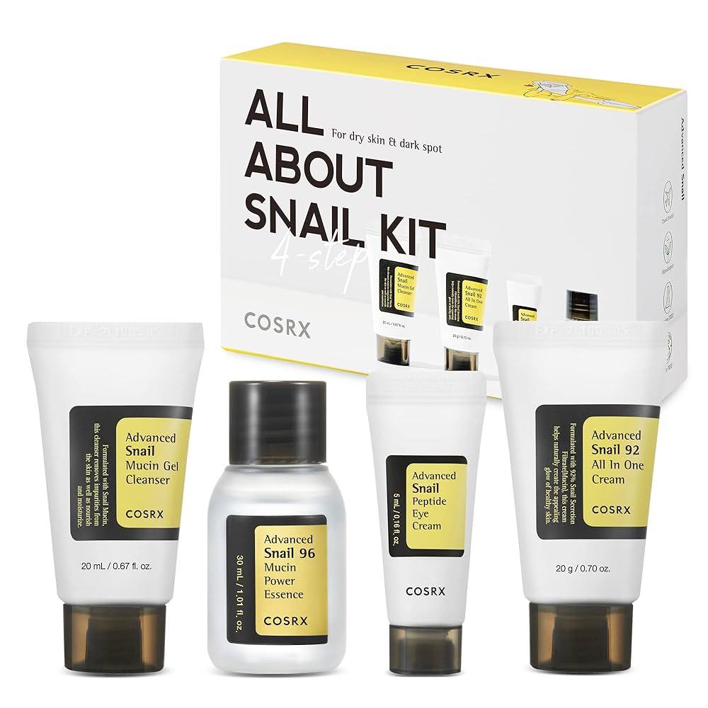 Cosrx All About Snail Kit 4-Step for Dry Skin & Dark Spot