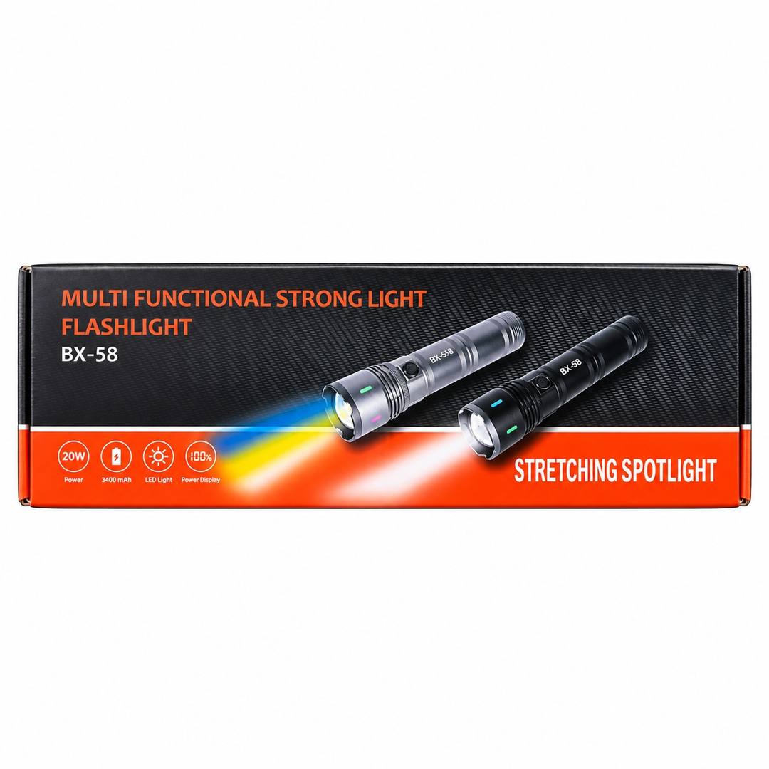 Multi Functional Strong Light Flashlight (BX-58)
