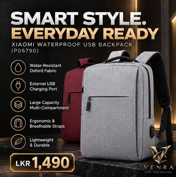 XIAOMI WATERPROOF USB BACKPACK