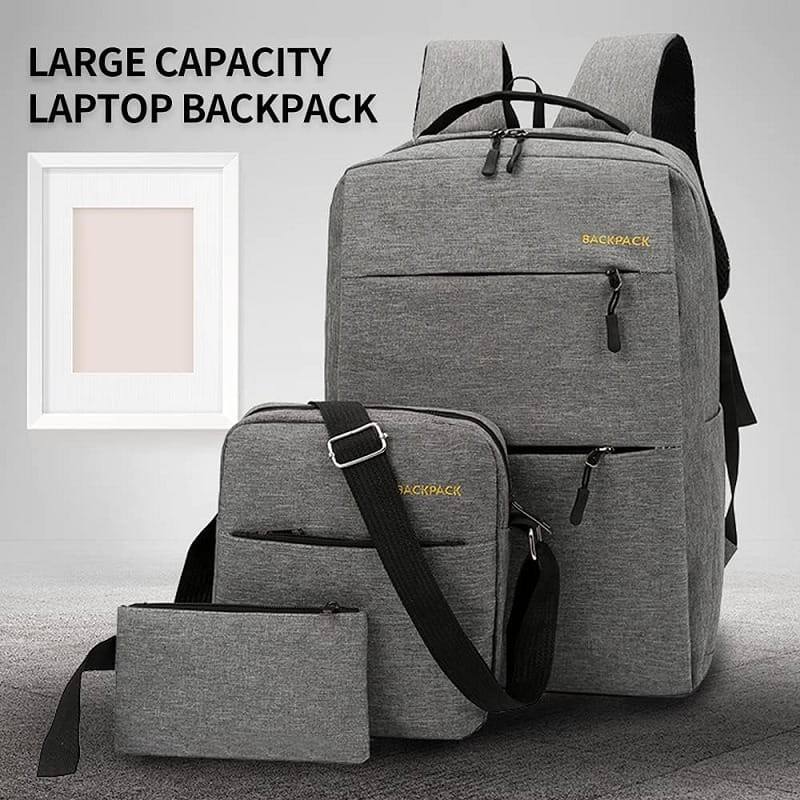 3 PCS TRAVEL BACKPACK – UNISEX