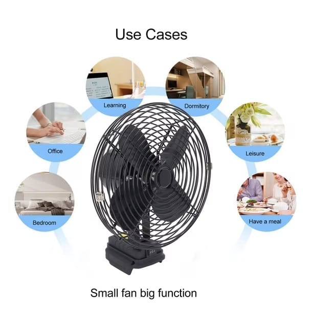 8-INCH RECHARGEABLE PORTABLE FAN