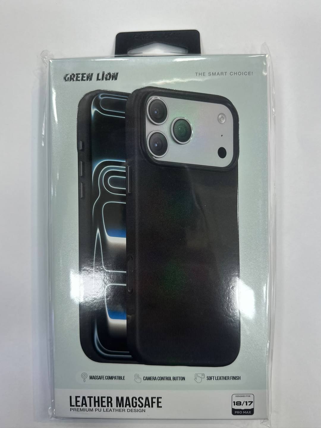 Green Lion Leather MagSafe Case - iPhone 18 Pro Max