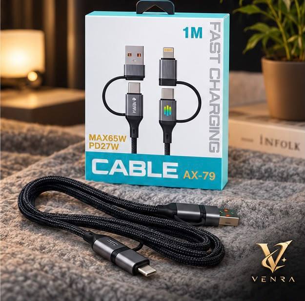 REMAI AX-79 4-IN-1 FAST CHARGING CABLE