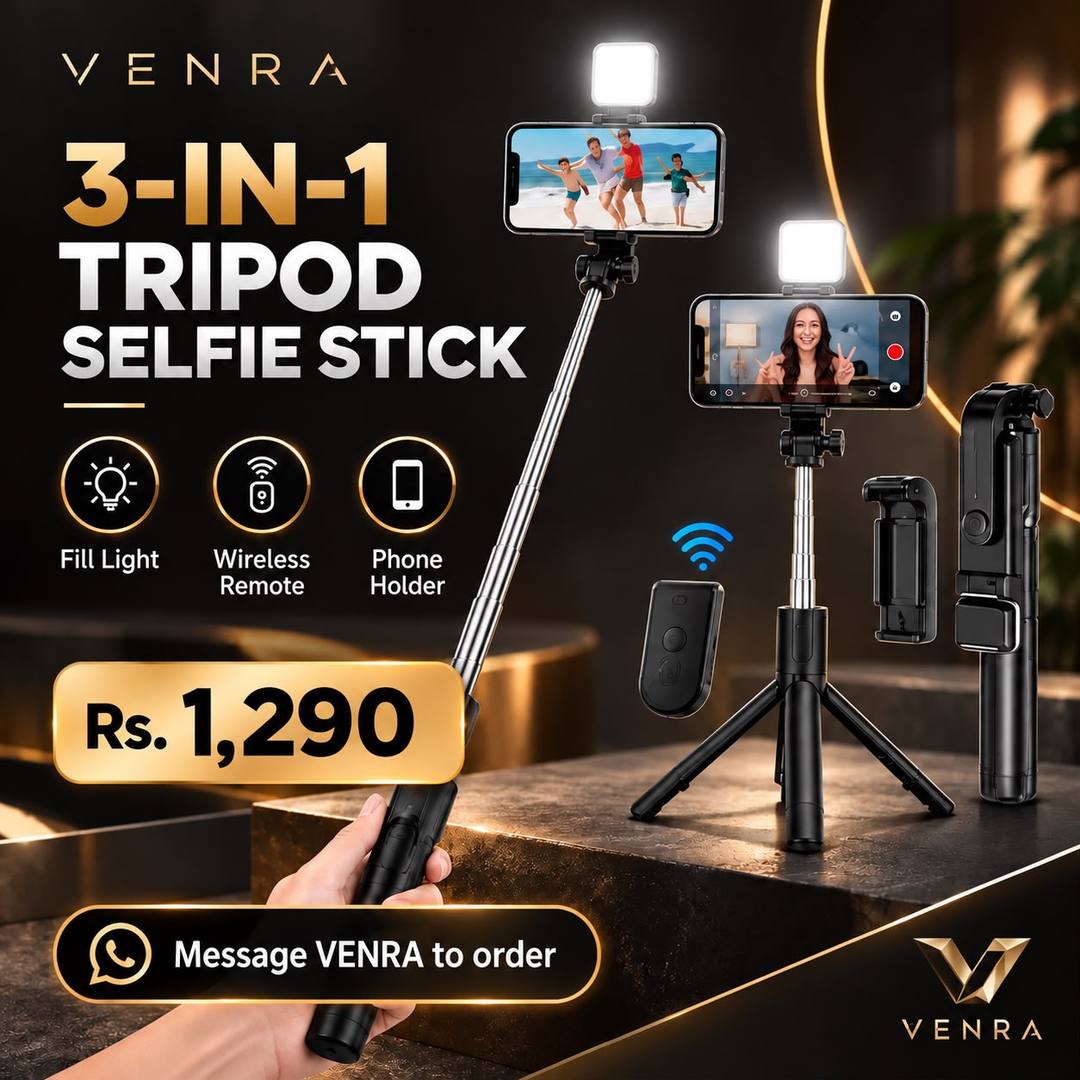 3-IN-1 TRIPOD SELFIE STICK