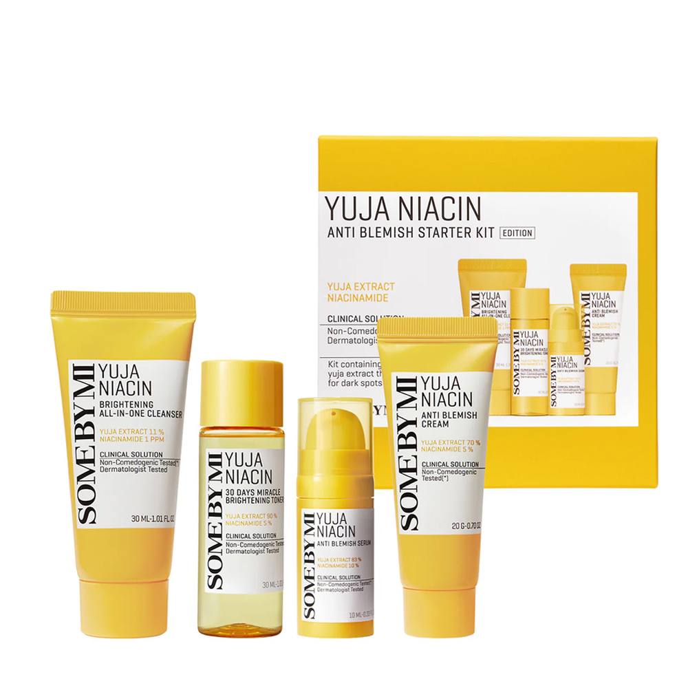 SOME BY MI Yuja Niacin Anti Blemish Starter Kit (4-in-1)
