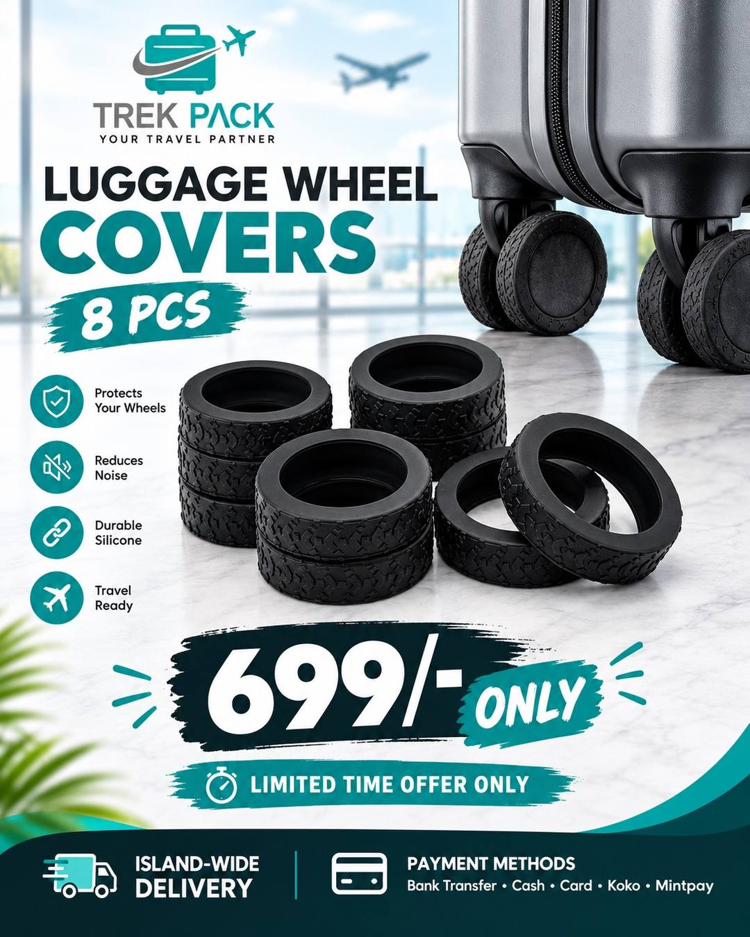 Luggage Wheel Covers