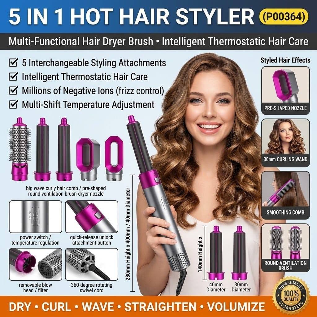 5-IN-1 HOT HAIR STYLER