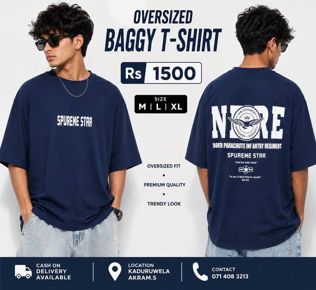 OVERSIZED BAGGY T-SHIRT AVAILABLE NOW