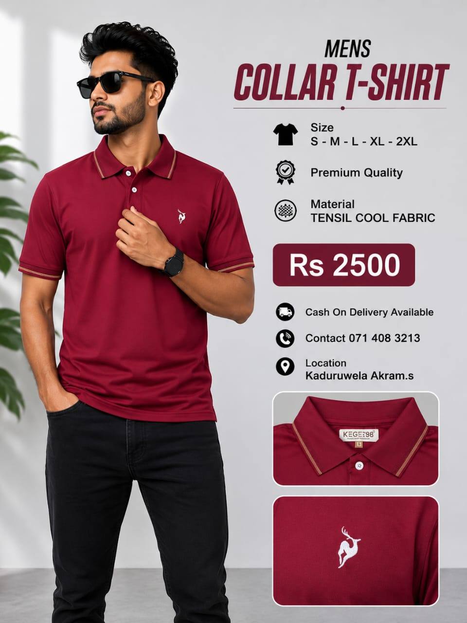 Mens Collar T-Shirt
