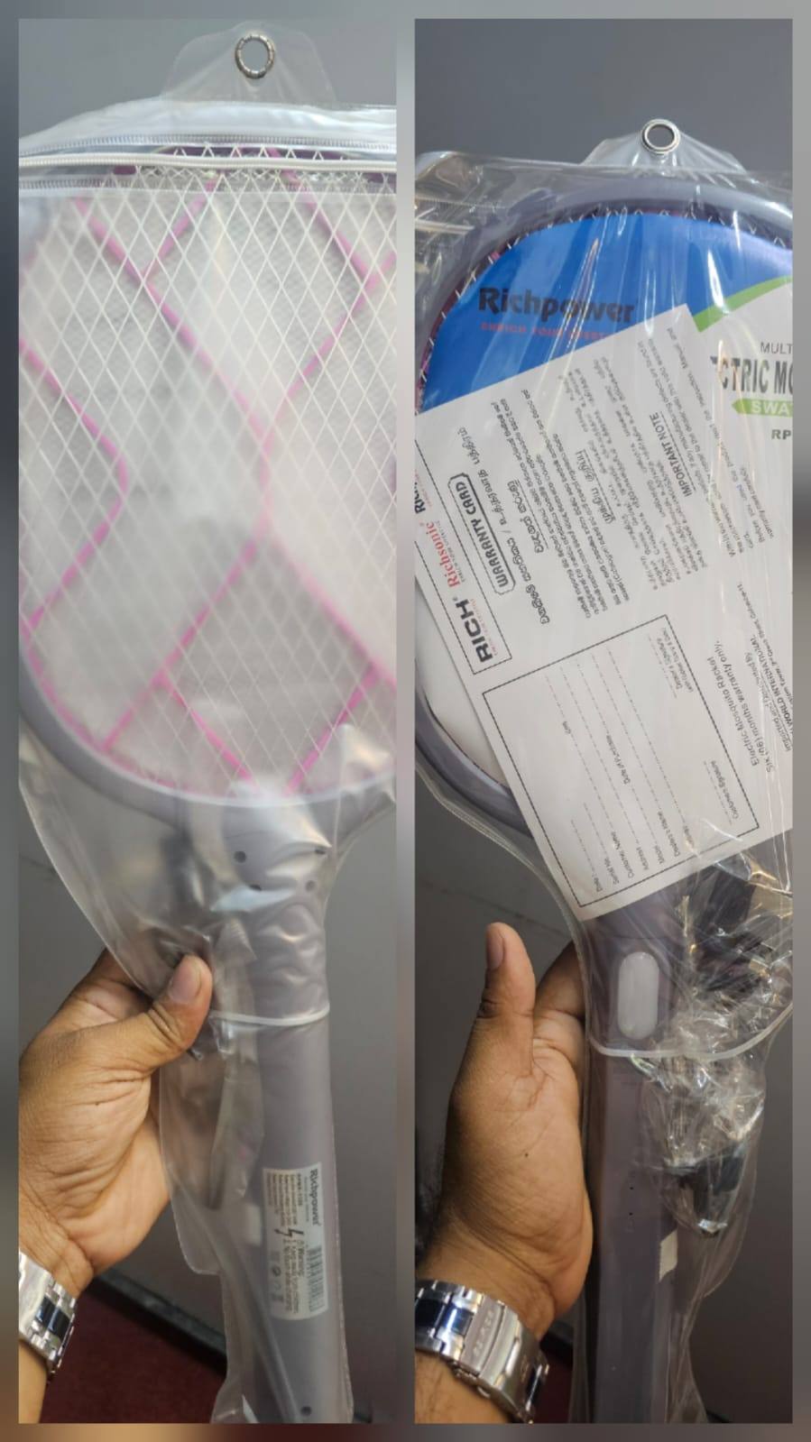 Rechargeable Richpower Mosquito Racket Available