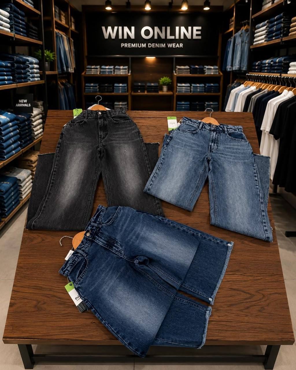 Trendy Ladies Denim โ Cash On Delivery Available
